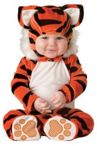 Lil Characters Unisex-baby Infant Tiger Costume, Orange/Black/White, 12-18 months