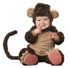 InCharacter Infant Monkey Costume, Brown/Tan, 6-12 Months