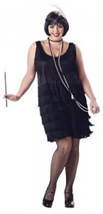 California Costumes Women's Plus-Size Fashion Flapper Plus, Black, 1XL (16-18)