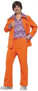 Forum Novelties Men's 70's Leisure Suit Costume, Orange, Standard