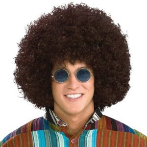 Rasta Jumbo 60 s 70 s Disco Fro Brown Adult Costume Wig (Standard)