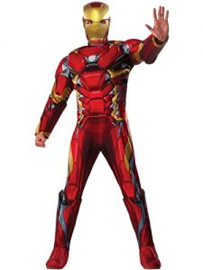 Marvel Men's Captain America: Civil War Deluxe Muscle Chest Iron Man Costume